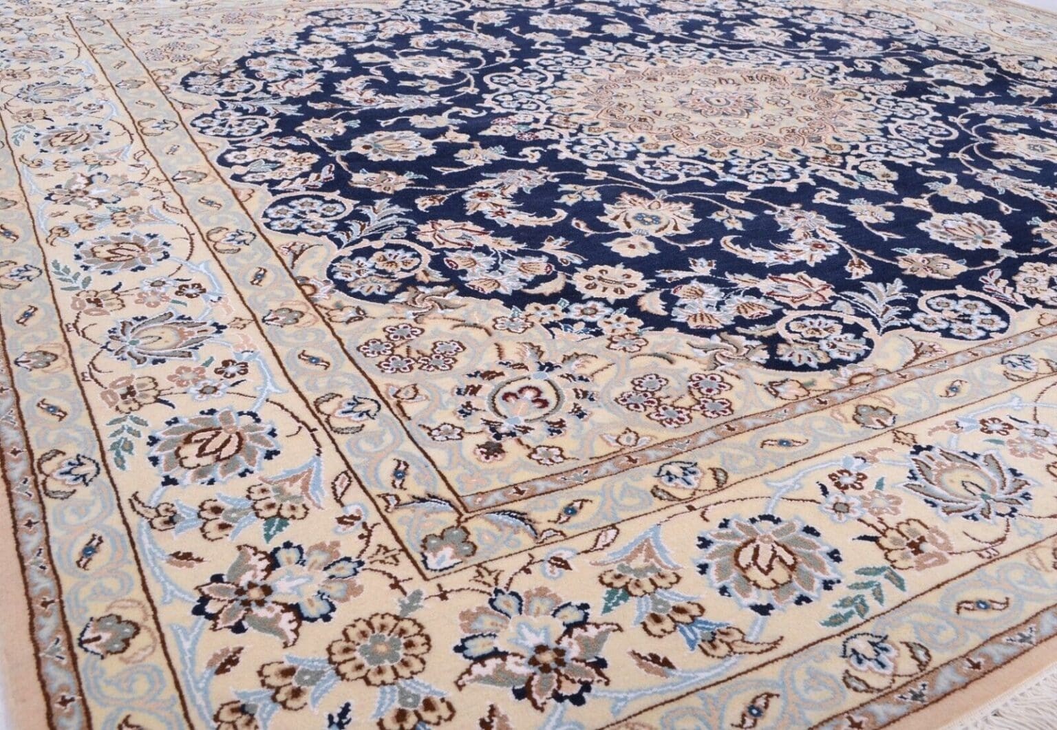Persian Rug Nain 9 La 202 x 203 cm Wool Hand-knotted
