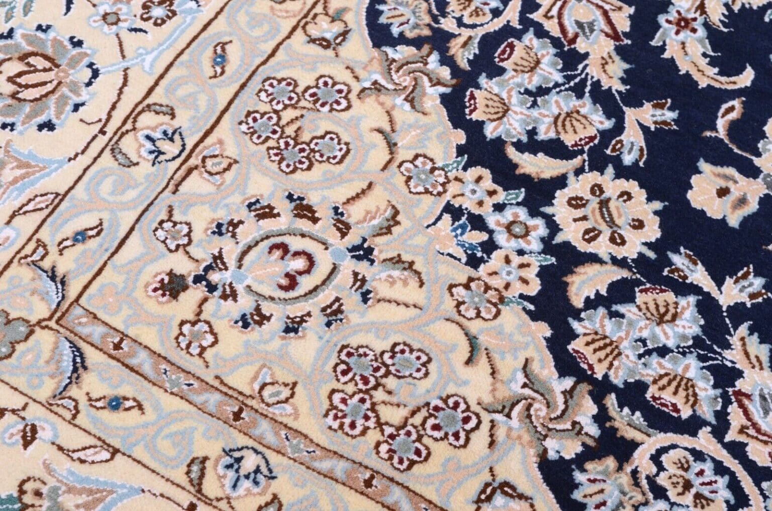 Persian Rug Nain 9 La 202 x 203 cm Wool Hand-knotted