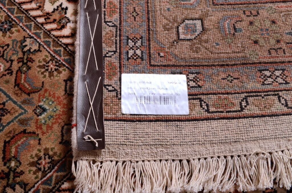 orientteppich-bidjar-165000-knoten-geometrisches-muster-beige-handgeknupft-11 Oriental Rug Bijar Wool Hand-knotted