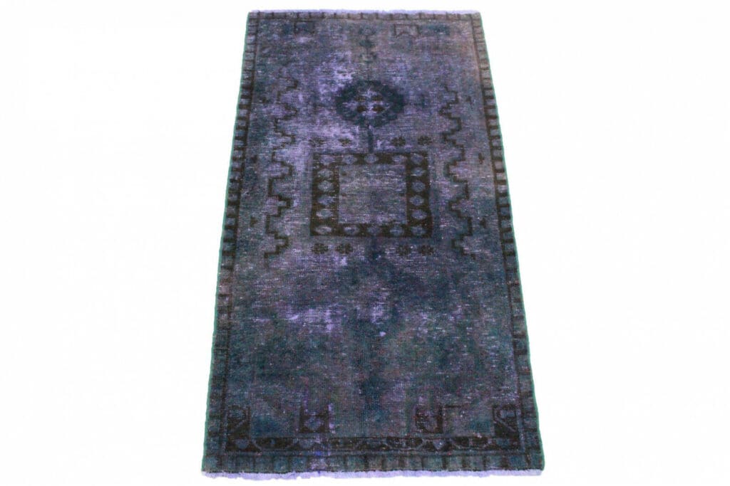 Vintage Oriental Rug 195 x 99 cm Hand-knotted
