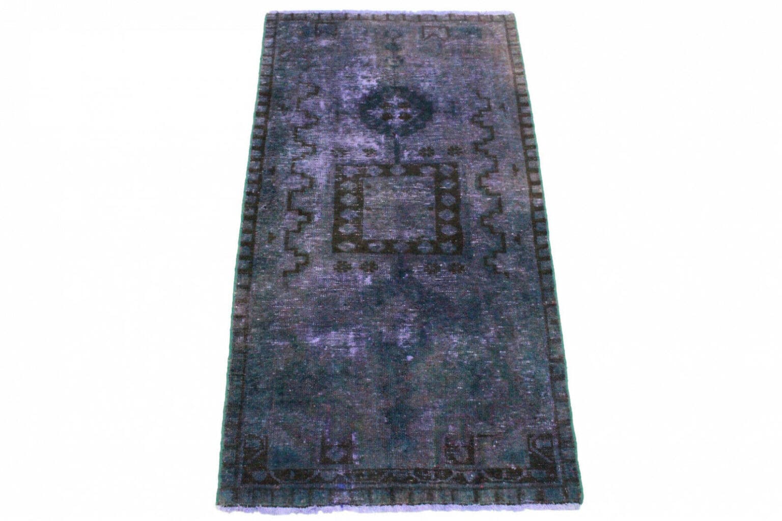 Vintage Oriental Rug 195 x 99 cm Hand-knotted