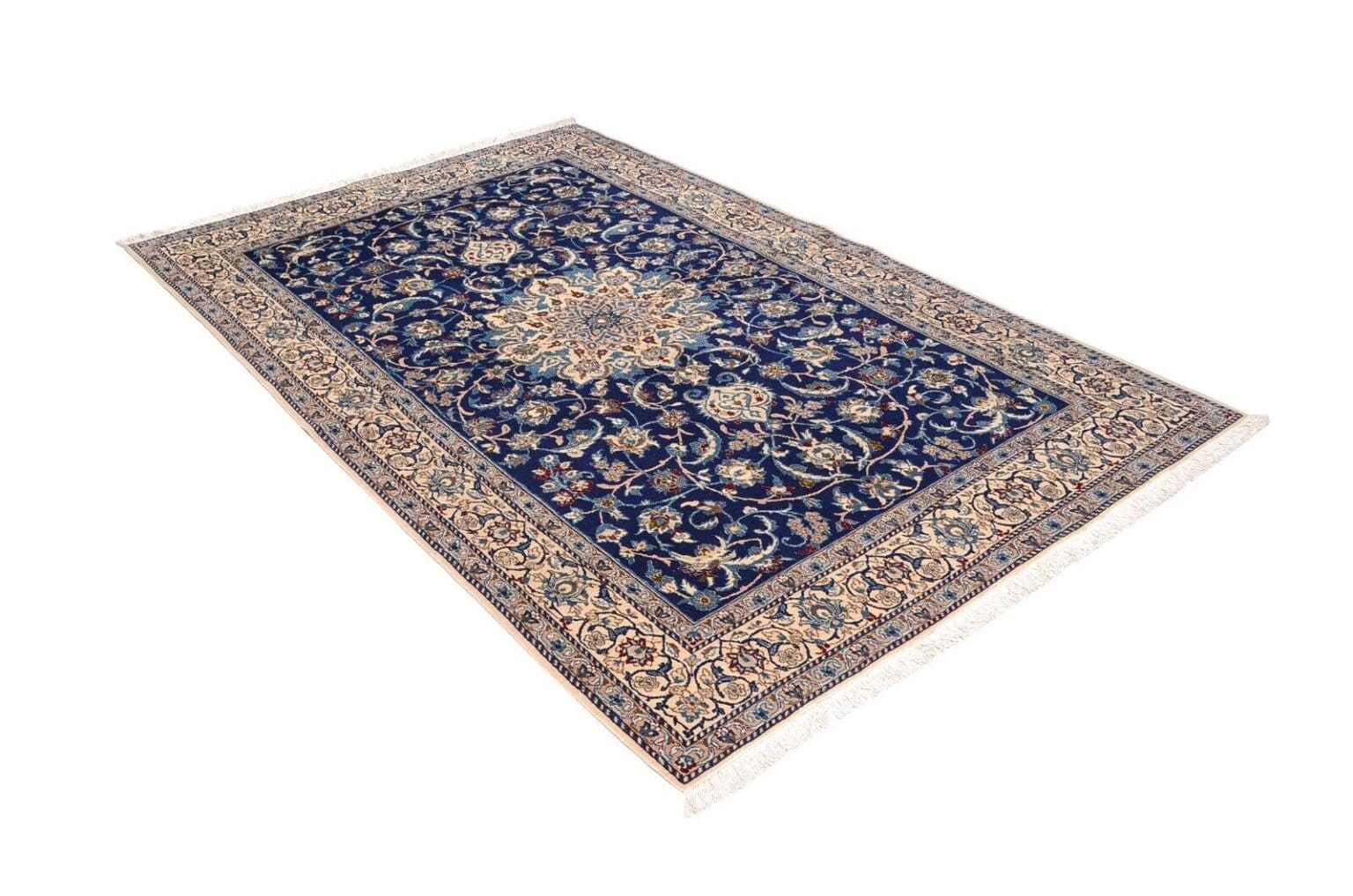 nain-orientteppich-252x158-cm-400000-knoten-handgeknupft-2 Persian Rug Nain 252 x 158 cm Wool Hand-knotted