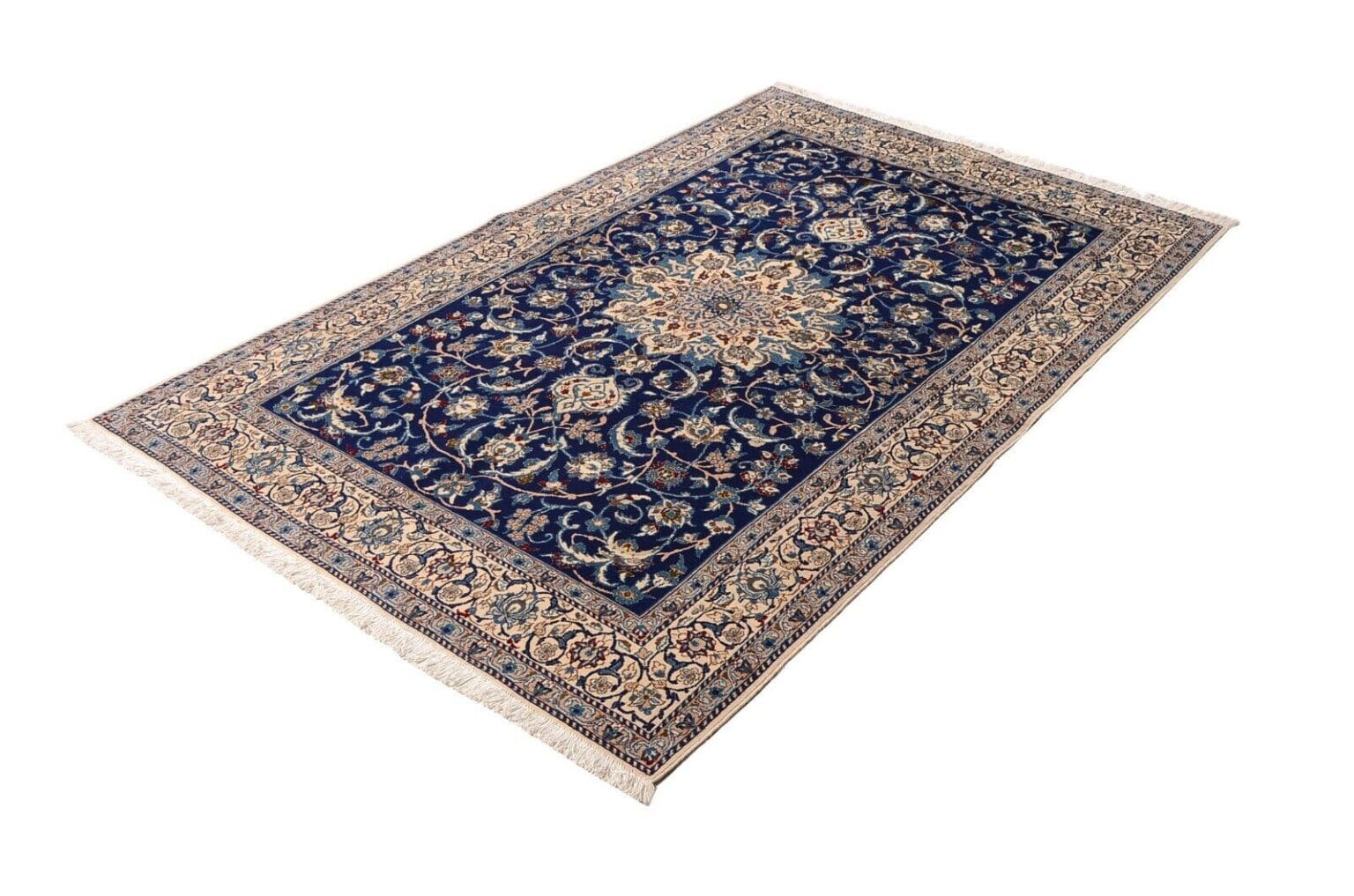 nain-orientteppich-252x158-cm-400000-knoten-handgeknupft-4 Persian Rug Nain 252 x 158 cm Wool Hand-knotted
