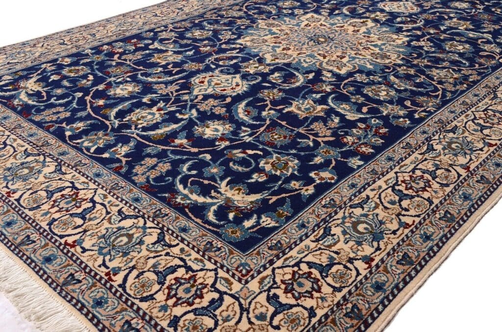 nain-orientteppich-252x158-cm-400000-knoten-handgeknupft-8 Persian Rug Nain 252 x 158 cm Wool Hand-knotted