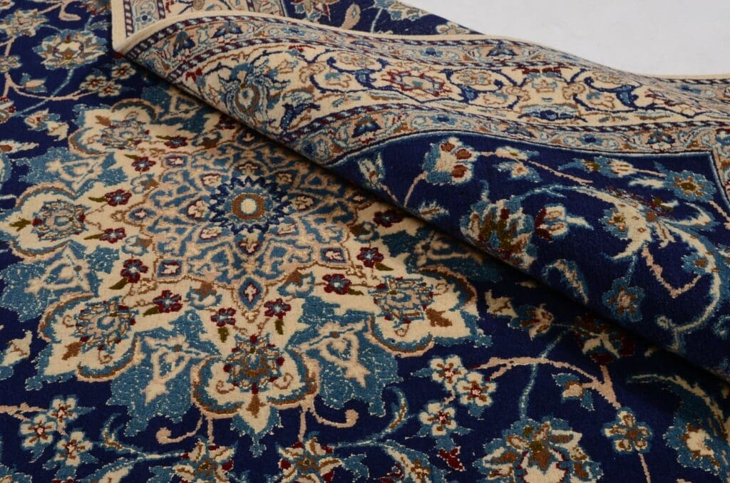 nain-orientteppich-252x158-cm-400000-knoten-handgeknupft-18 Persian Rug Nain 252 x 158 cm Wool Hand-knotted