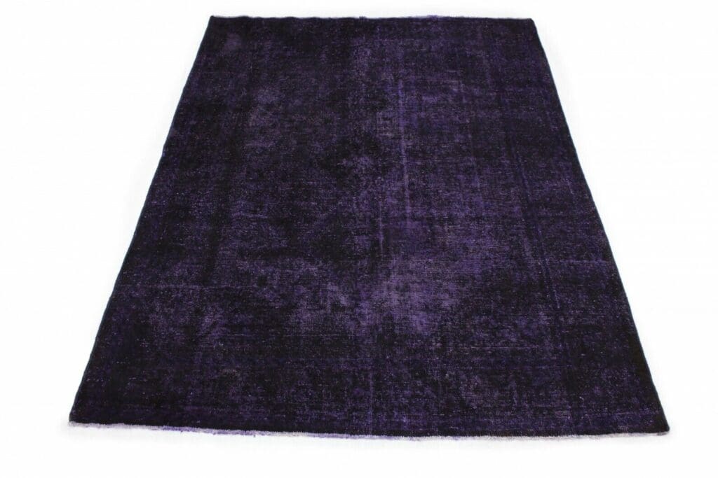 moderner-vintage-orientteppich-290x209cm-lila-schwarz-handgeknupft Oriental Rug 290x209 cm Wool Hand-knotted