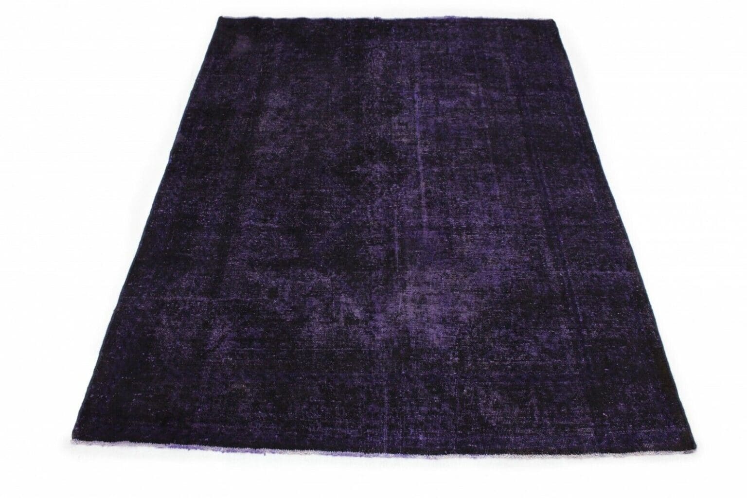 moderner-vintage-orientteppich-290x209cm-lila-schwarz-handgeknupft Oriental Rug 290x209 cm Wool Hand-knotted
