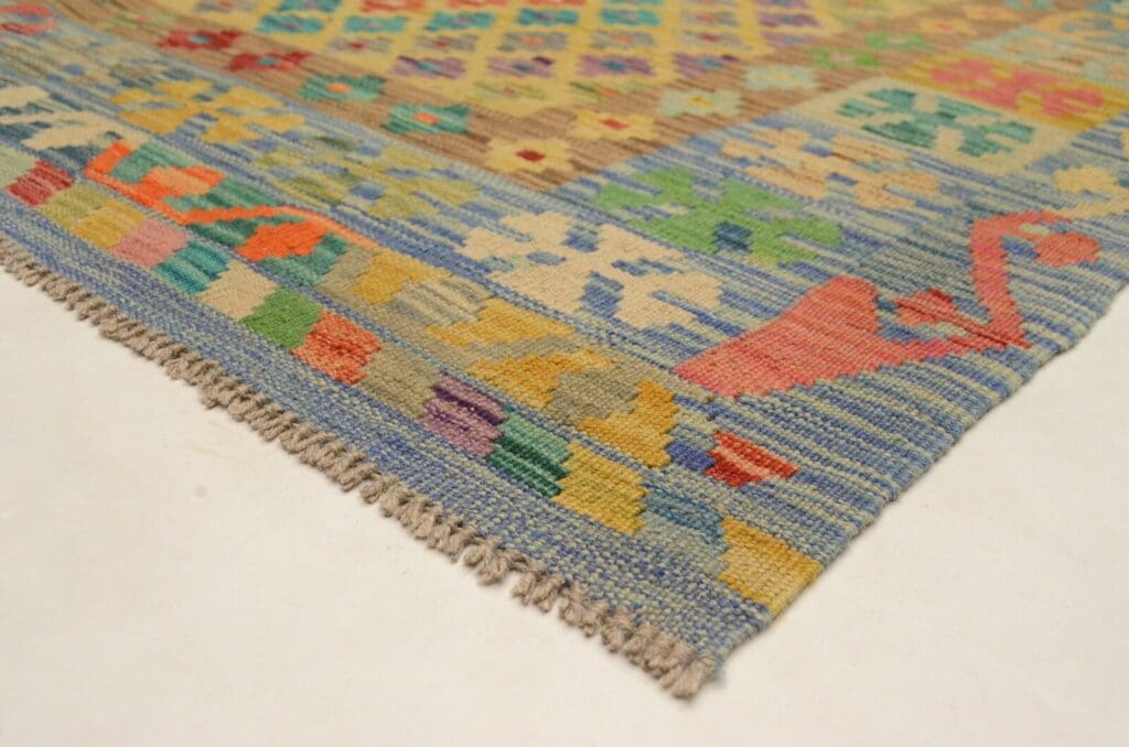 Oriental Rug Afghan 182 x 124 cm Wool Hand-woven