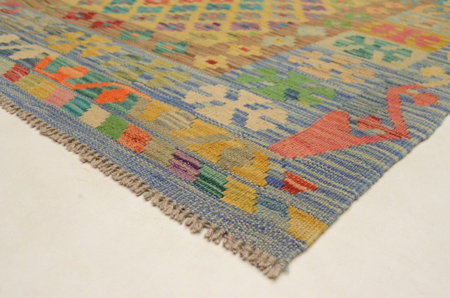 Oriental Rug Afghan 182 x 124 cm Wool Hand-woven