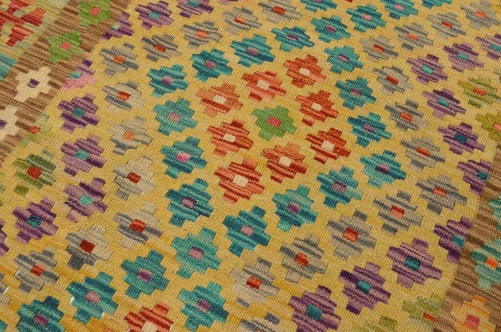Oriental Rug Afghan 182 x 124 cm Wool Hand-woven