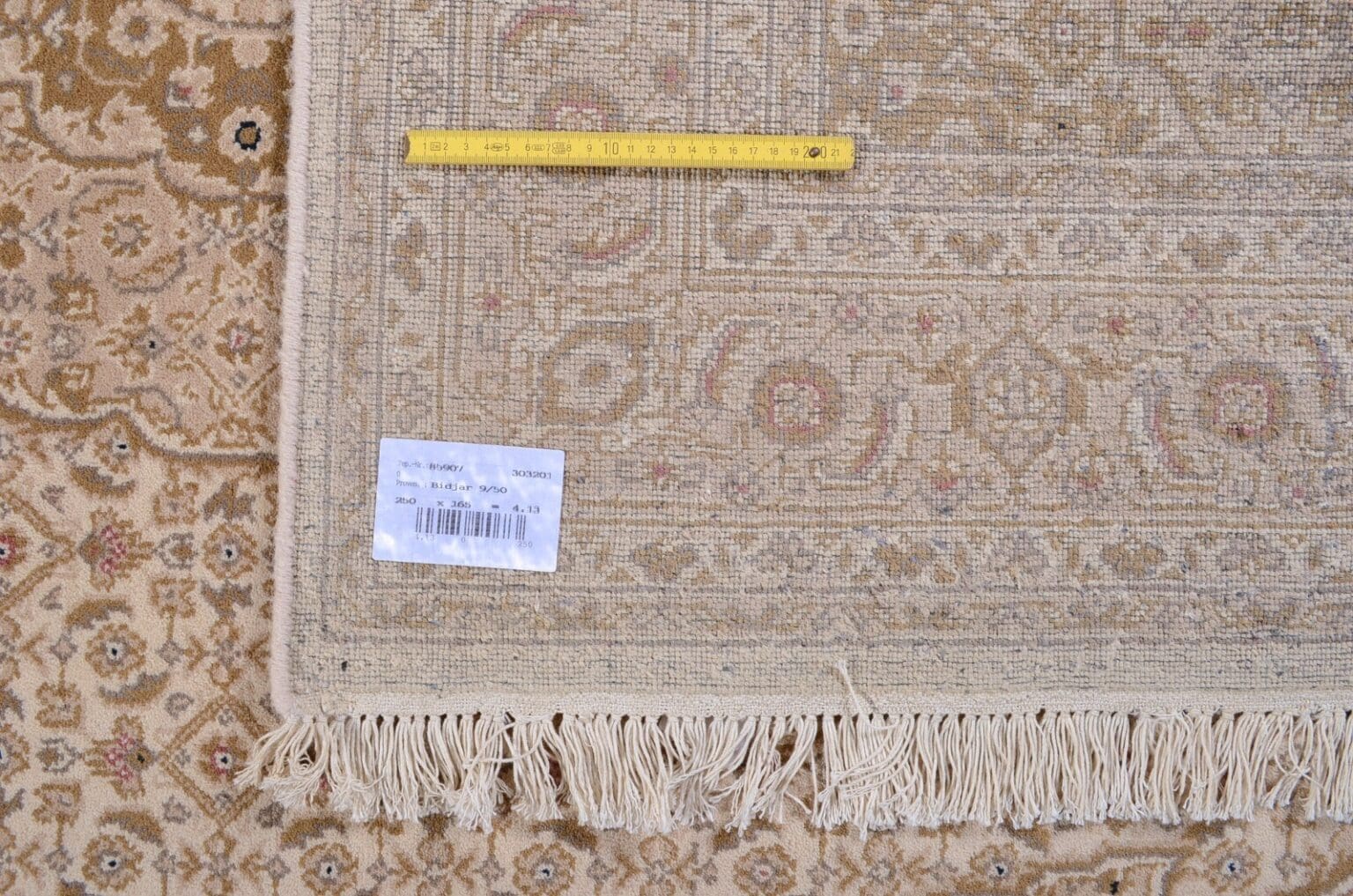 orientteppich-160x230-cm-beige-sand-155000-knoten-handgeknupft-9 Oriental Rug Bijar 160x230 cm Wool Hand-knotted