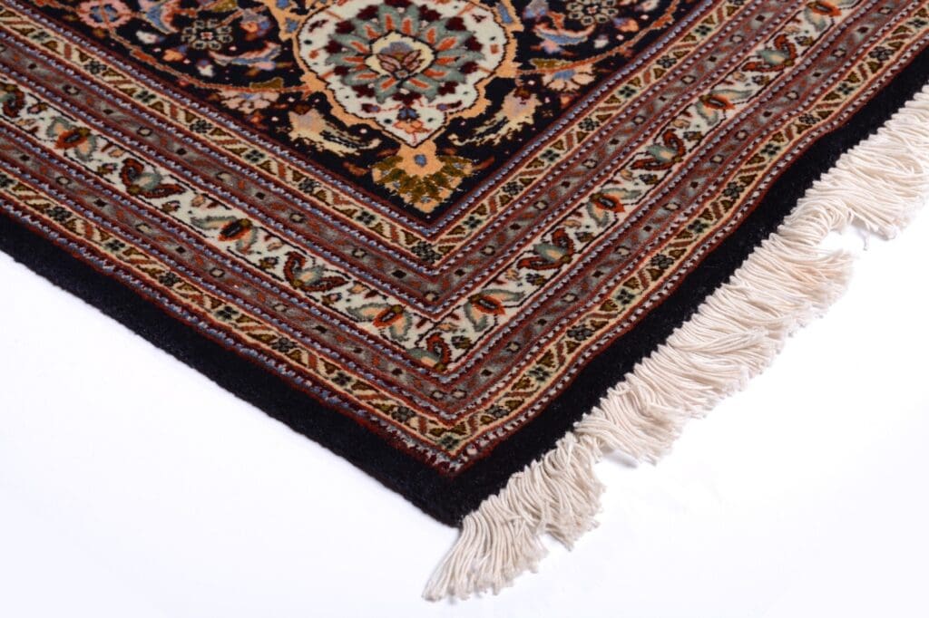 handgeknupfter-orientteppich-tabriz-395x300-cm-550000-knoten-blau-3 Persian Rug Tabriz 395 x 300 cm Wool Hand-knotted