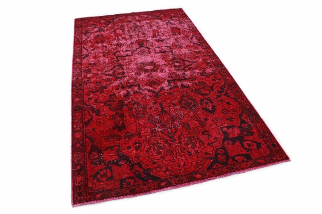 vintage-orientteppich-rot-274x151cm-handgeknupft-unikat-2 Oriental Rug 274x151 cm Wool Hand-knotted