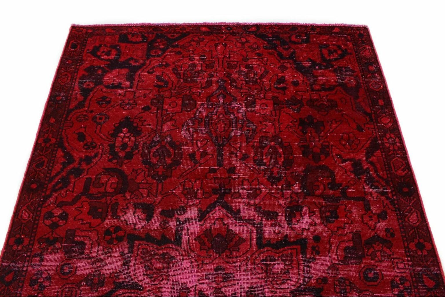 vintage-orientteppich-rot-274x151cm-handgeknupft-unikat-3 Oriental Rug 274x151 cm Wool Hand-knotted