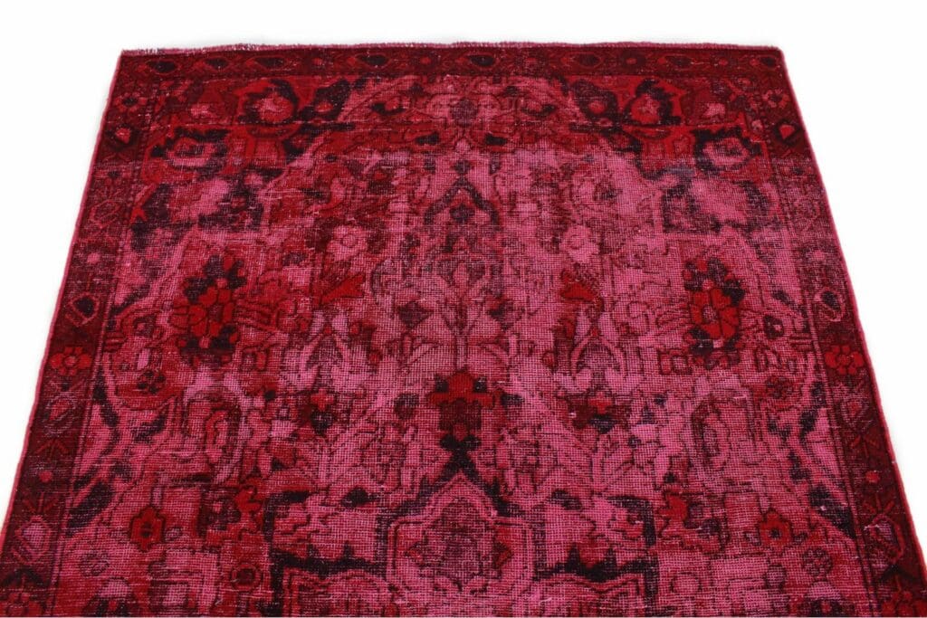 vintage-orientteppich-rot-274x151cm-handgeknupft-unikat-4 Oriental Rug 274x151 cm Wool Hand-knotted