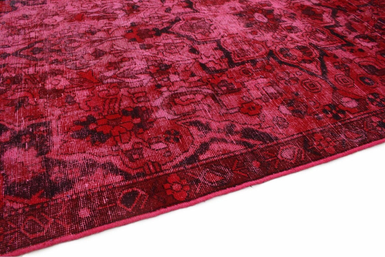 vintage-orientteppich-rot-274x151cm-handgeknupft-unikat-6 Oriental Rug 274x151 cm Wool Hand-knotted