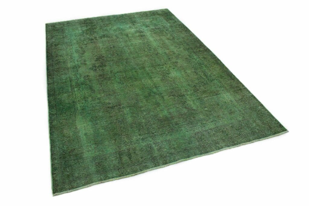vintage-orientteppich-grun-283x199cm-handgeknupft-unikat-2 Oriental Rug 283x199 cm Wool Hand-knotted