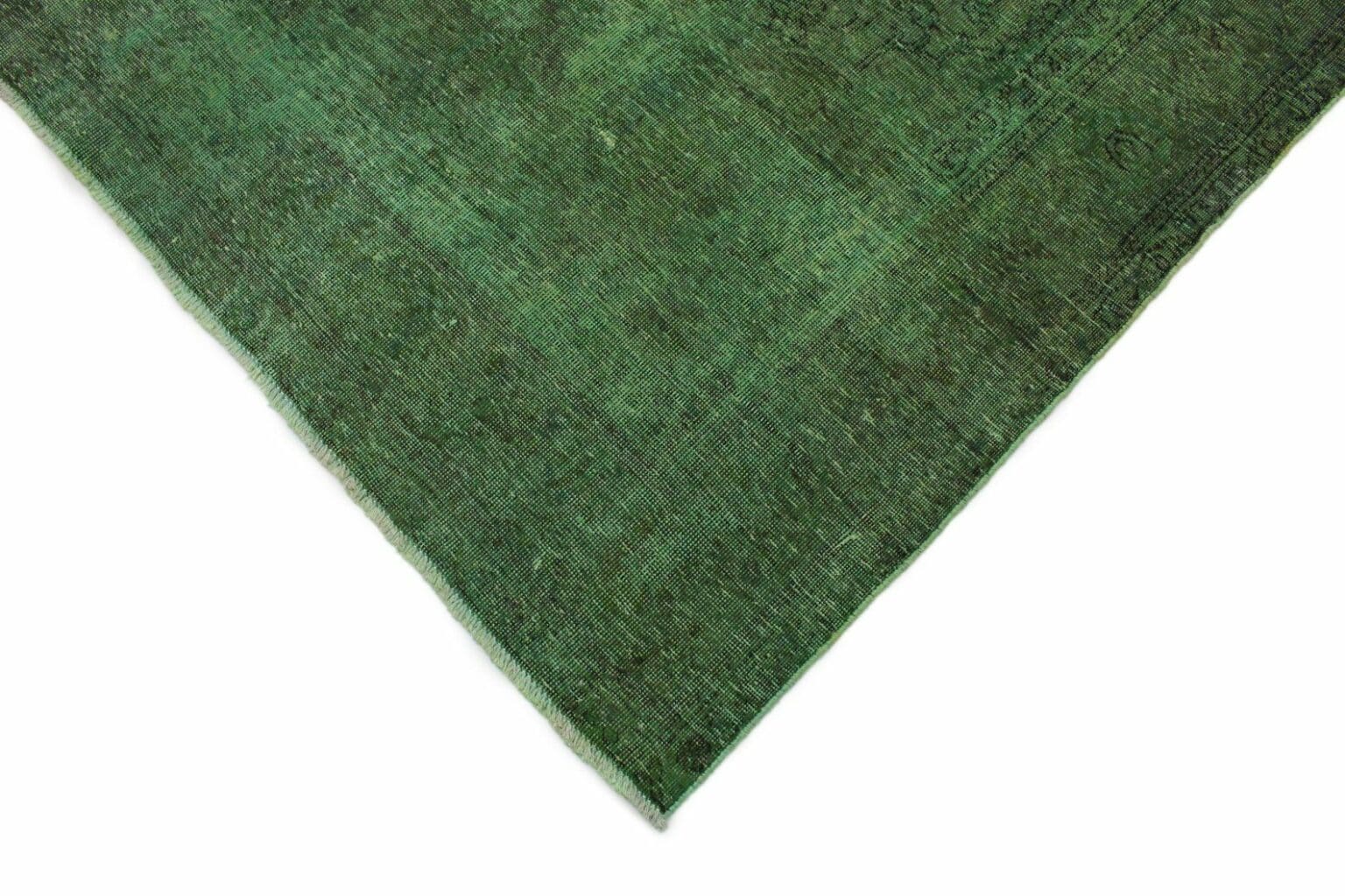 vintage-orientteppich-grun-283x199cm-handgeknupft-unikat-4 Oriental Rug 283x199 cm Wool Hand-knotted
