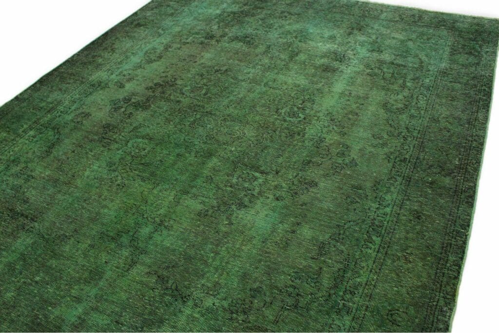 vintage-orientteppich-grun-283x199cm-handgeknupft-unikat-5 Oriental Rug 283x199 cm Wool Hand-knotted