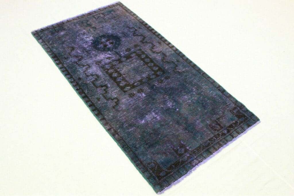 Vintage Oriental Rug 195 x 99 cm Hand-knotted