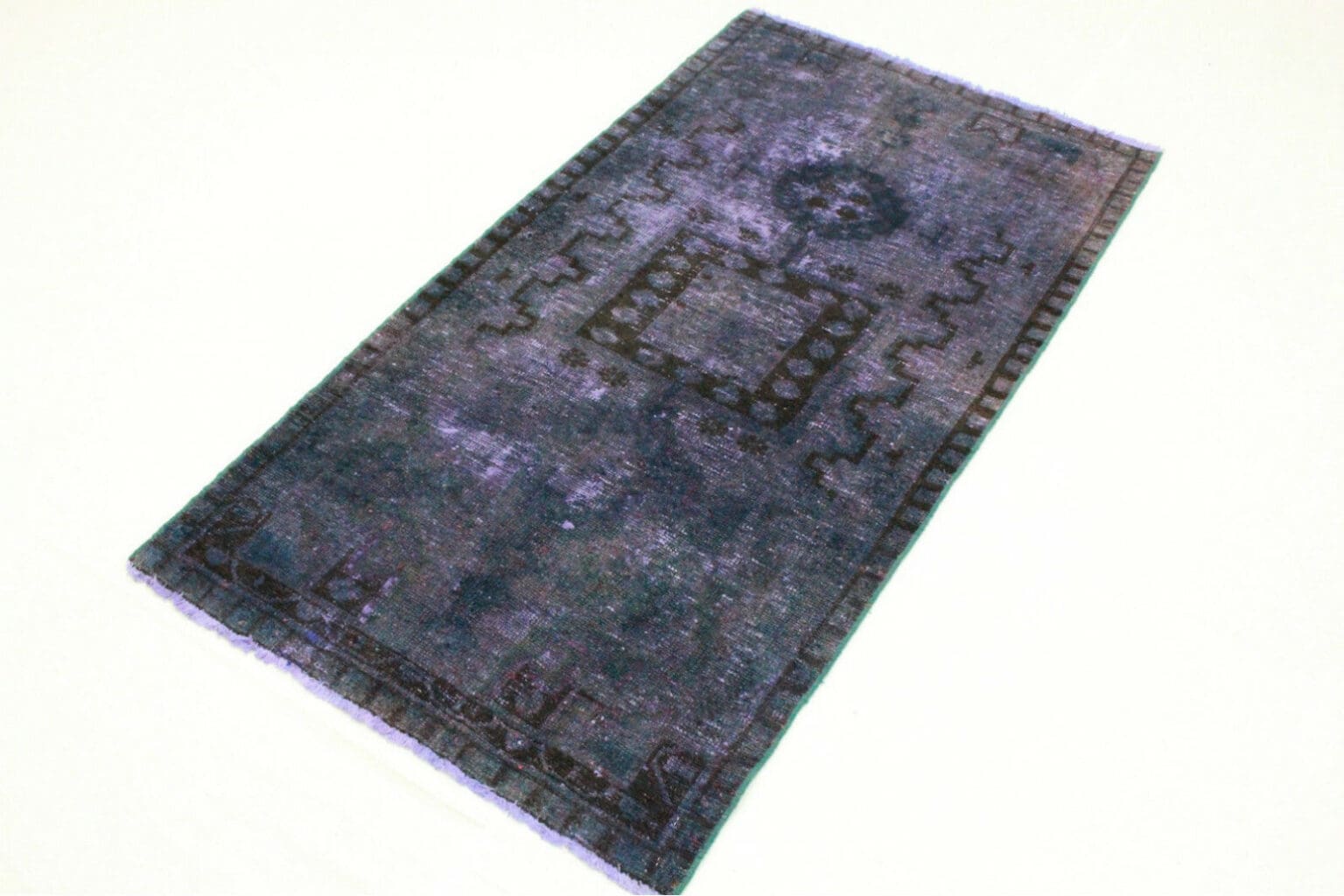 Vintage Oriental Rug 195 x 99 cm Hand-knotted