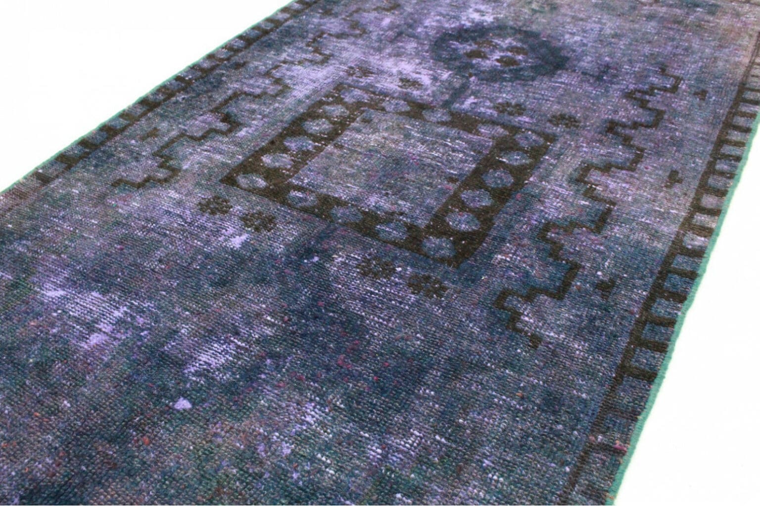 Vintage Oriental Rug 195 x 99 cm Hand-knotted