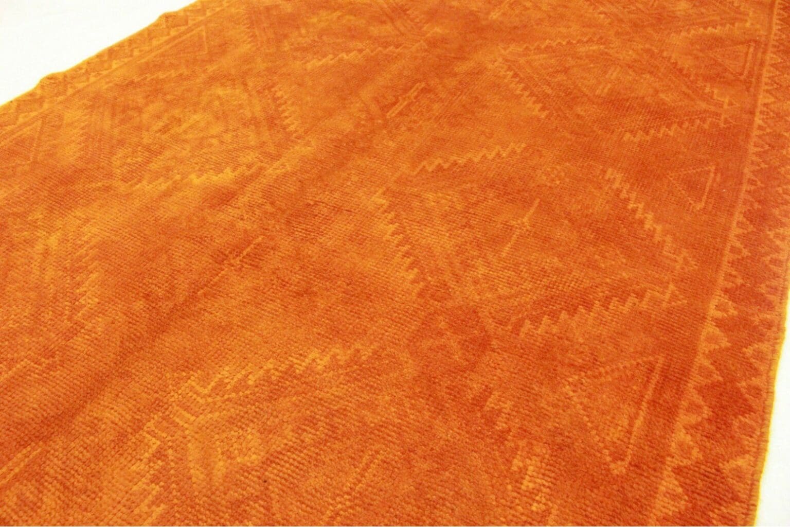 vintage-orientteppich-225x139cm-orange-handgeknupft-exklusiv-6 Persian Rug 225 x 139 cm Wool Hand-knotted