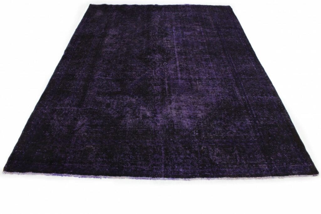 moderner-vintage-orientteppich-290x209cm-lila-schwarz-handgeknupft-1 Oriental Rug 290x209 cm Wool Hand-knotted
