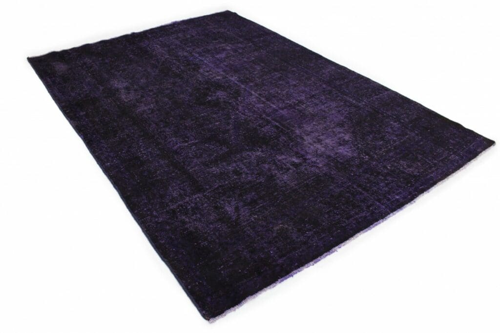 moderner-vintage-orientteppich-290x209cm-lila-schwarz-handgeknupft-2 Oriental Rug 290x209 cm Wool Hand-knotted