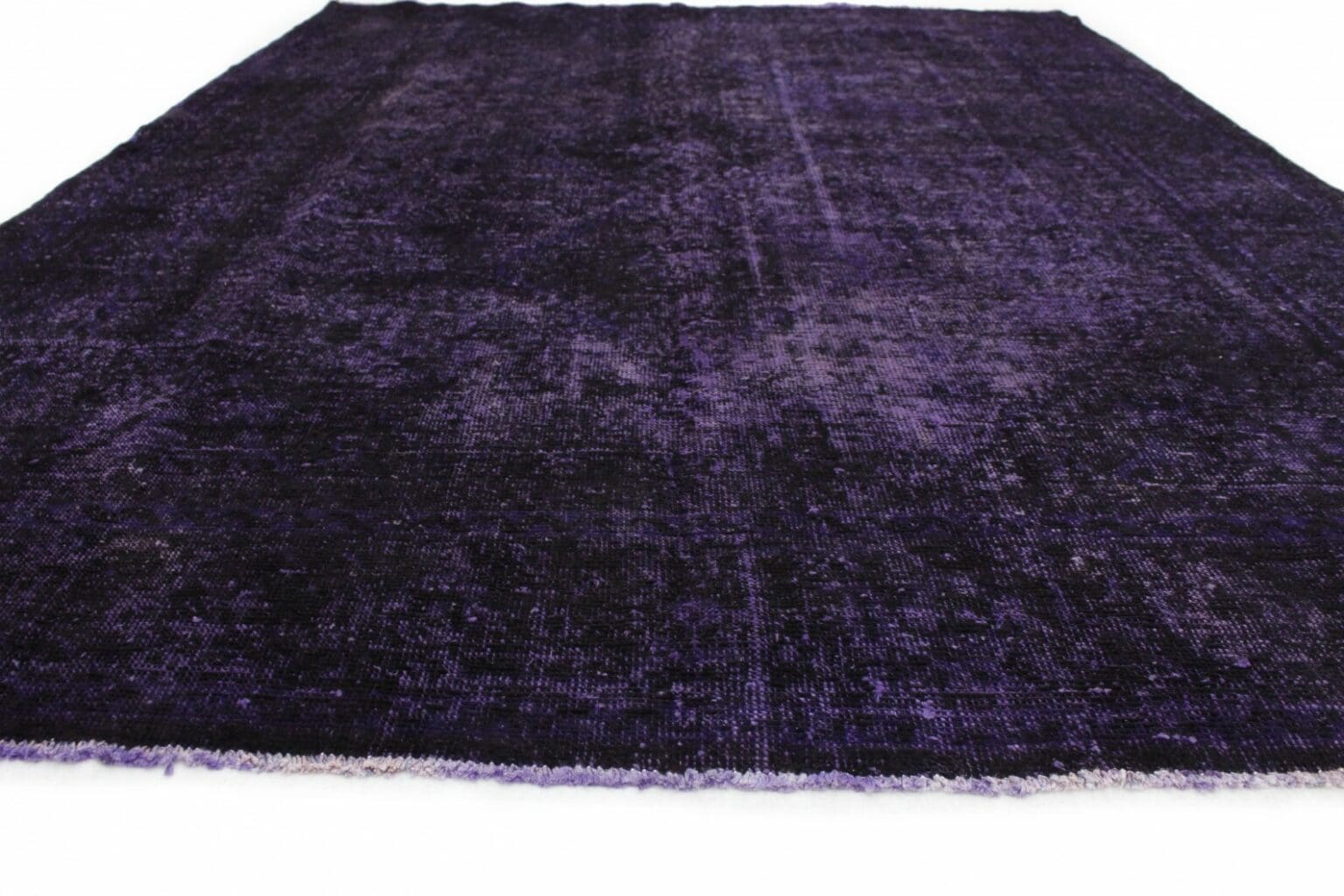 moderner-vintage-orientteppich-290x209cm-lila-schwarz-handgeknupft-4 Oriental Rug 290x209 cm Wool Hand-knotted
