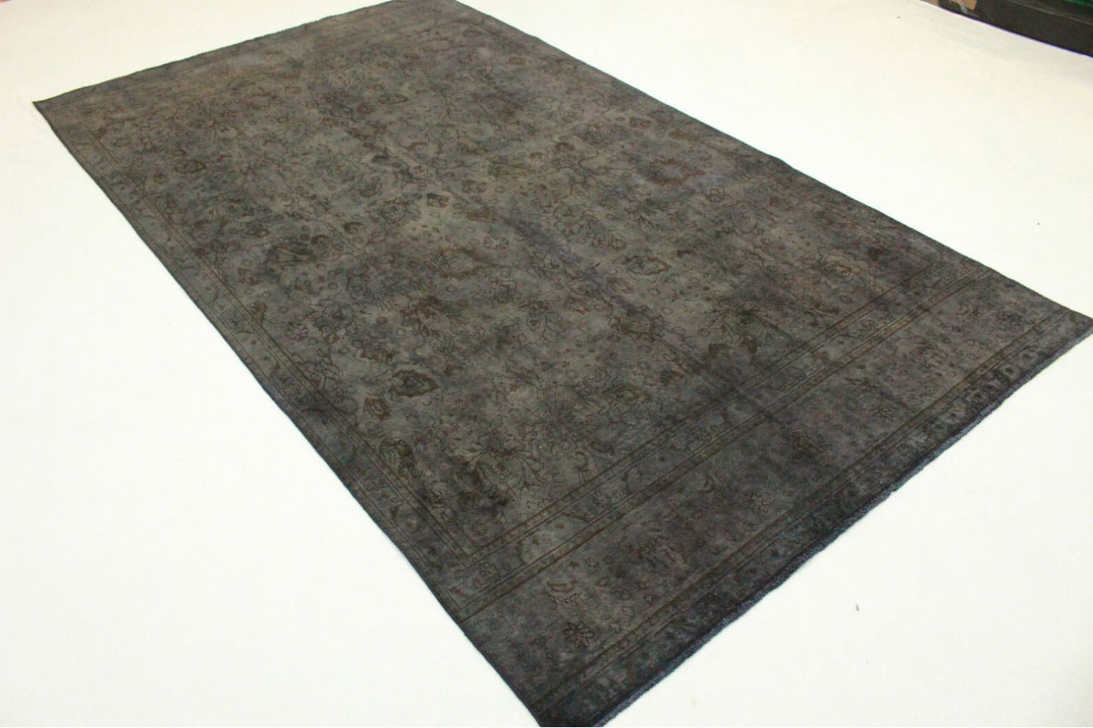 exklusiver-vintage-orientteppich-390x224cm-schwarz-handgeknupft-2 Oriental Rug from the Orient — 388 × 225 cm