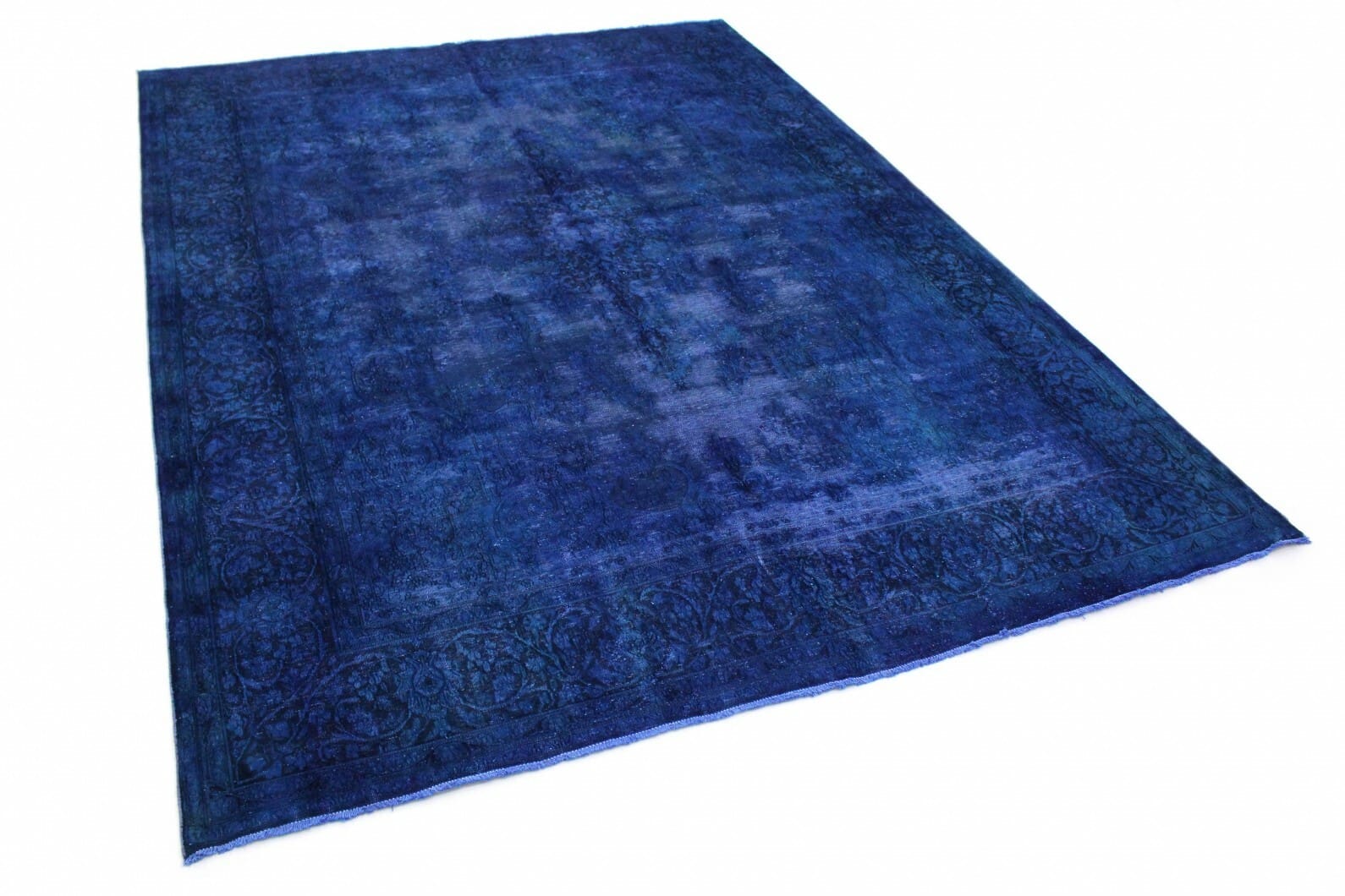 vintage-orientteppich-400x292cm-blau-lila-handgeknupft-1 Oriental Rug — handmade, 400 × 293 cm, Wool