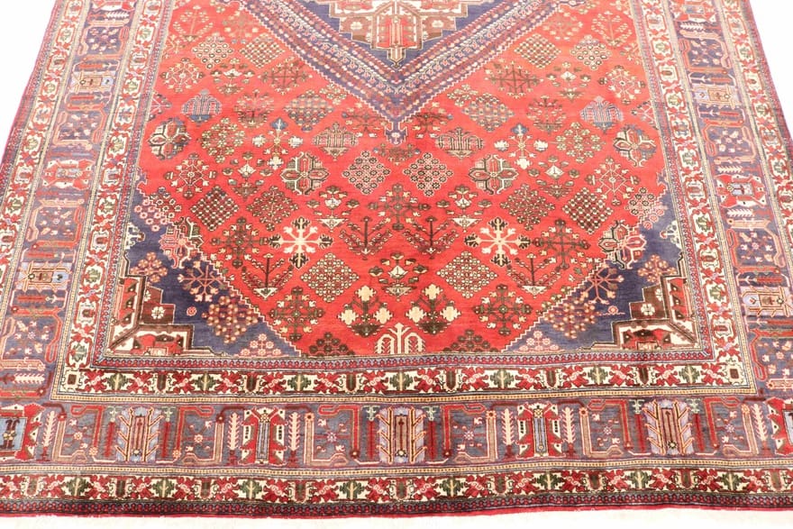meyme-teppich-402x296-cm-klassisches-medaillon-handgeknupft-perserteppich-3 Persian Rug — hand-knotted, 400 × 295 cm, Wool