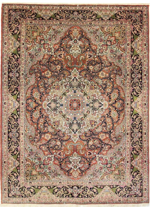 tabriz-50-mahi-teppich-359x251-cm-handgeknupft-perserteppich Tabriz Persian Rug — hand-knotted, 357 × 250 cm, Wool
