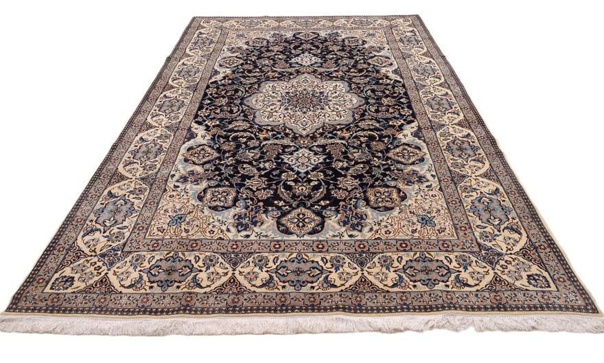rugeast-nain-9la-orientteppich-367x249-cm-edles-design-handgeknupft-8 Hand-Knotted Wool & Silk Nain Persian Rug, 365 × 248 cm