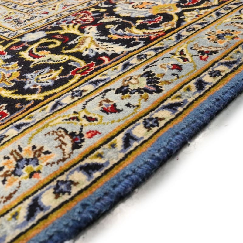 Hand-Knotted Wool Kashan Persian Rug, 362 × 241 cm