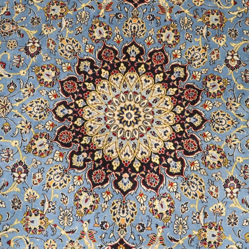 Hand-Knotted Wool Kashan Persian Rug, 362 × 241 cm
