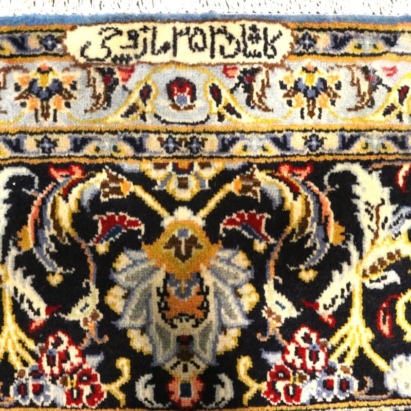 Hand-Knotted Wool Kashan Persian Rug, 362 × 241 cm