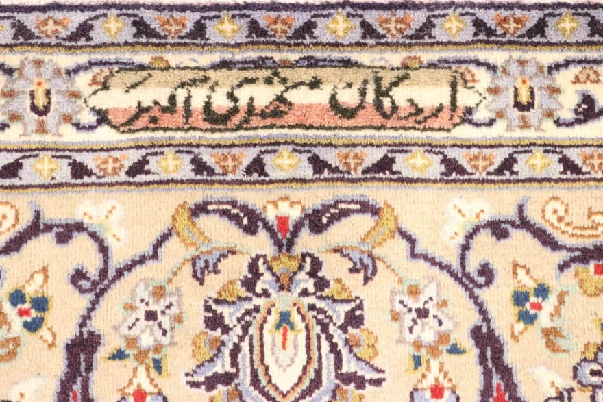 keshan-orientteppich-370x273-cm-traditionelles-medaillon-muster-handgeknupft-2 Kashan Persian Rug 368 × 272 cm, Wool, hand-knotted