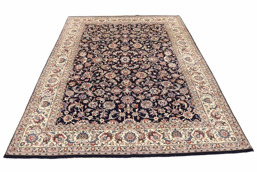 orientteppich-mashad-sherkat-360x244-cm-robust-rot-blau-handgeknupft-1 Hand-Knotted Wool & Silk Mashhad Persian Rug, 358 × 243 cm