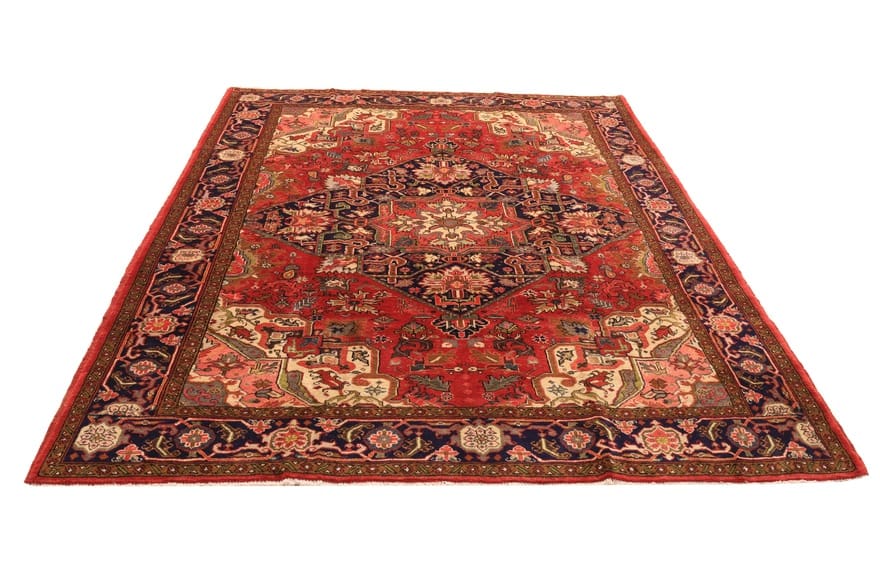 handgeknupfter-heriz-orientteppich-281x214-cm-100-wolle-bunt Heriz Persian Rug 279 × 213 cm, Wool, hand-knotted