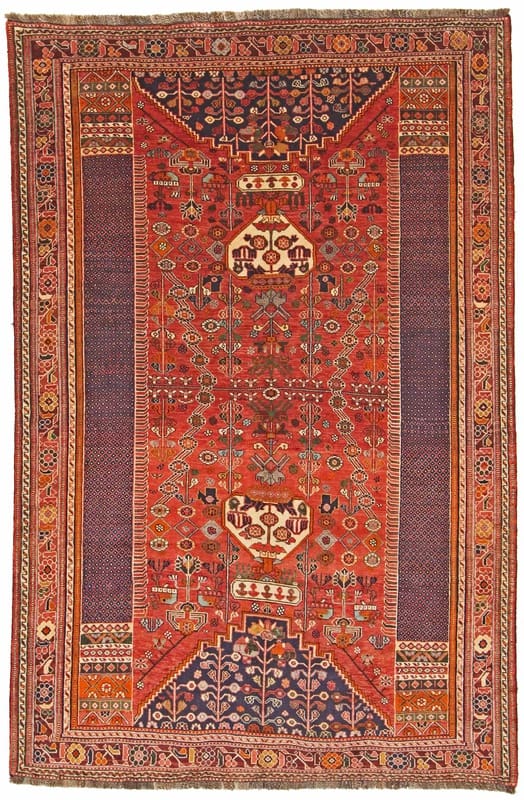 Qashqai Persian Rug 277 × 182 cm, hand-knotted