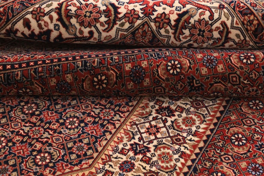 Bijar Indian Rug 304 × 201 cm, Wool & Silk, hand-knotted