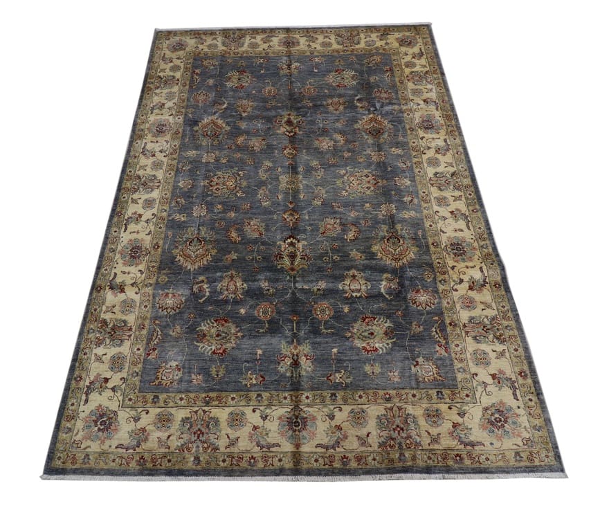 ziegler-orientteppich-306x209-cm-antiklook-handgeknupft-1 Hand-Knotted Wool Ziegler Pakistani Rug, 304 × 208 cm