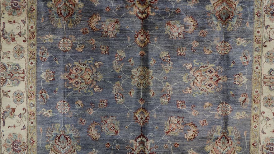 ziegler-orientteppich-306x209-cm-antiklook-handgeknupft-7 Hand-Knotted Wool Ziegler Pakistani Rug, 304 × 208 cm