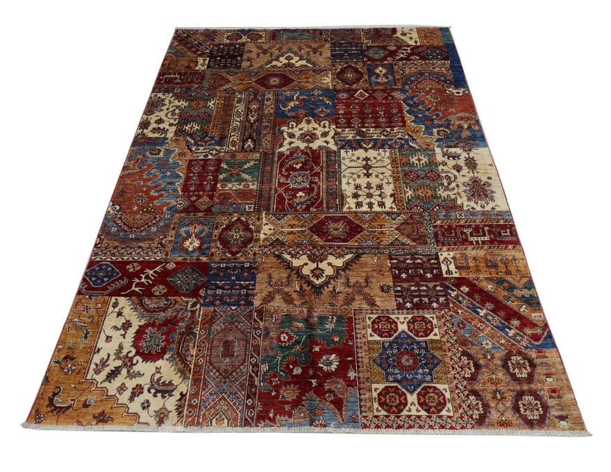 Hand-Knotted Wool Ziegler Pakistani Rug, 289 × 210 cm