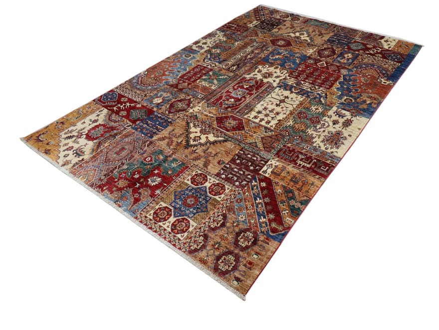 Hand-Knotted Wool Ziegler Pakistani Rug, 289 × 210 cm