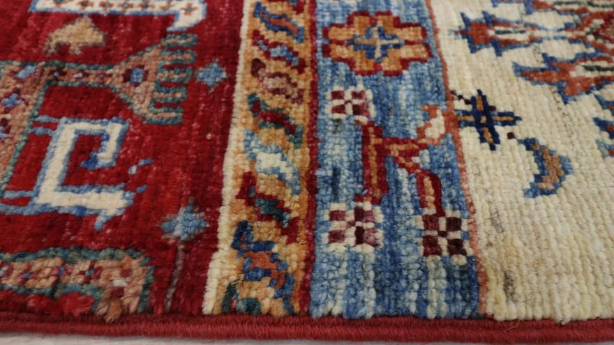 Hand-Knotted Wool Ziegler Pakistani Rug, 289 × 210 cm