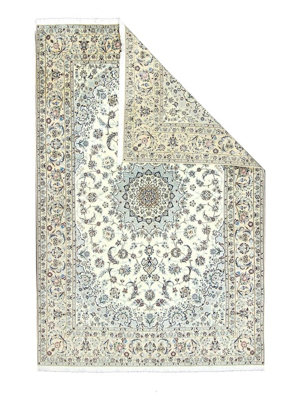 Nain Persian Rug 298 × 200 cm, Wool & Silk, hand-knotted