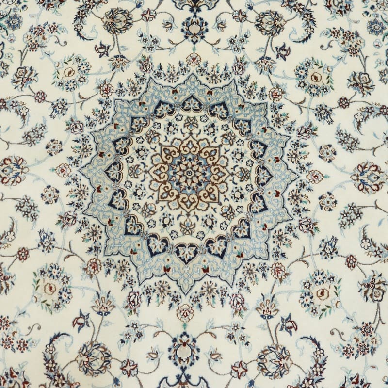 Nain Persian Rug 298 × 200 cm, Wool & Silk, hand-knotted
